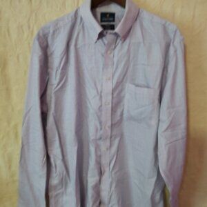 Stafford Men's Light Purple Dress Shirt 17 1/2 36-37